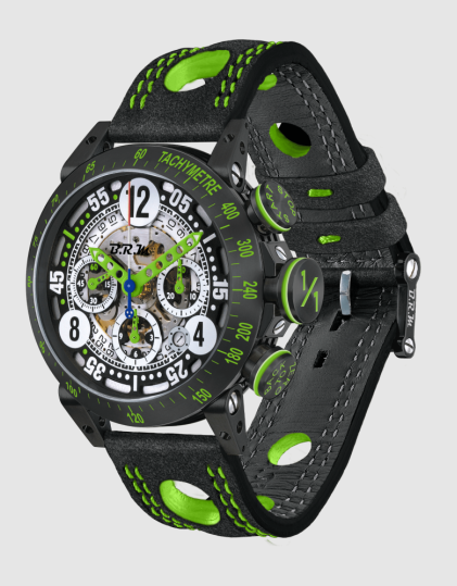 Review High Quality B.R.M Replica Watches For Sale BRM Racing V8-44 Only 1 Apple Green